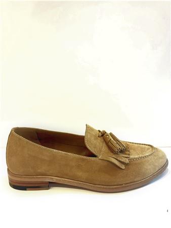 Mocasín serraje caramel