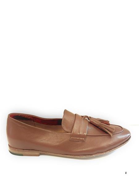 Mocasín de piel de Napa Avellana