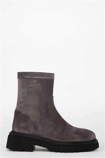 Botin en serraje Lavanda