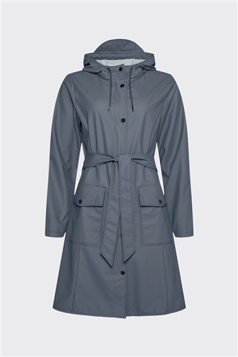 Chubasquero Curve azul gris